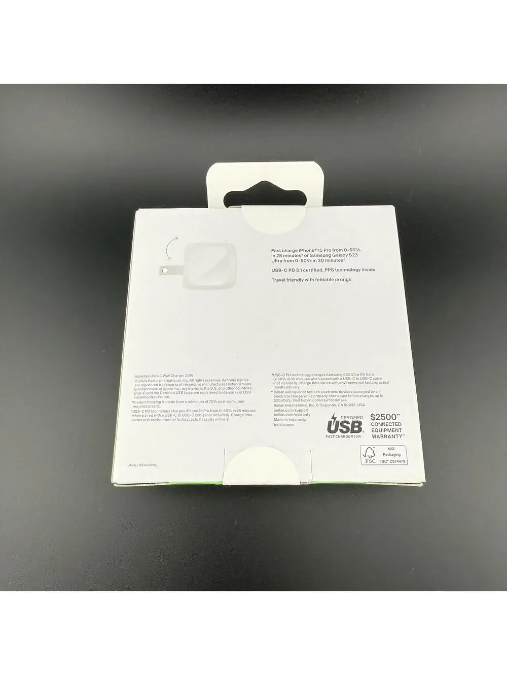 NEW Belkin Boost Charge 20W USB-C Wall Charger 1 Port